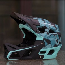 산악 MTB 초경량 오프로드 올마운틴 남녀공용 다운힐, 1개, 카모플라주 블루