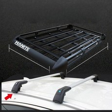 루프박스 가로바 루프랙 차량용 저상형 공간절약 간편설치, 1개, 6개 1.8m 작은 상어 방범 크로스바 그물망