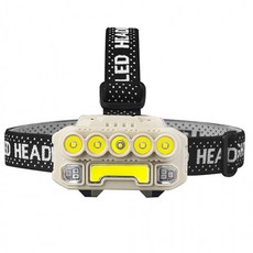 [핀도트]센서동작 COB LED 충전식 멀티 야외 낚시 랜턴 등산 헤드랜턴 817S, 1개, 선택1)817S헤드랜턴+케이블