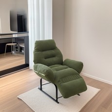 접이식 리클라이너 체어 사무실 릴렉스 의자 낮잠용 소파, B_밀크화이트 발받침 팔걸이