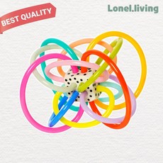 로넬리빙 맨하탄토이 윈켈 컬러팝 치아발육기 치발기 521074 딸랑이 구강기