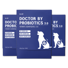 닥터바이 프로바이오틱스 강아지 영양제, 30회분, 장건강/유산균, 3개