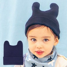 A17201 쫑긋비니 아기 유아 신생아 면 비니 (F. 0~36M)