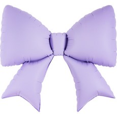 하하홈파티 리본 호일 풍선 은박 파티풍선 75X70cm, 1개, 라벤더