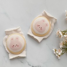 돗투돗 유아용 롤리팝 무릎 보호대, 베이비바니(옐로우), 1세트