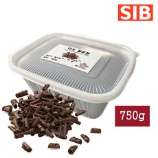 선인 다크블로섬 초콜릿 다크블라섬 벨기에산 dark blossom 다크블러썸 다크초콜릿컬 다크블로썸 다크초콜릿장식 케익장식 음료토핑, 750g, 1개