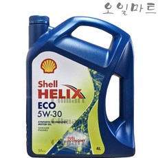 오일마트 힐릭스 에코 HELIX ECO 5W30 4리터 합성 엔진오일 가솔린 LPG, 1개, 4L