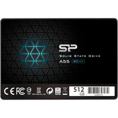 실리콘 파워 A55 시리즈 SSD 3D TLC NAND SATA3 6GB/s 0.3인치(7mm), 512 GB, SATA III (15 "), 1개