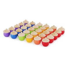 통통 카운팅 도토리 30pcs 세트 숫자놀이 교재 학습용 교육용 수학습 셈놀이 유치원