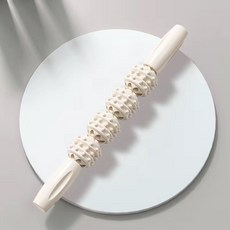 다리 마사지 롤러 허벅지 스트레칭 근육 이완 홈트 요가 마사지기, 4륜 늑대 이빨형 폴 [색상 랜덤]