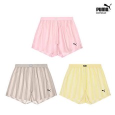 푸마 언더웨어 코튼 로고 우먼스 트렁크 3종세트 382237