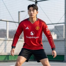 아디다스 맨유 긴팔 홈 저지 남성 축구 유니폼 No.1779005