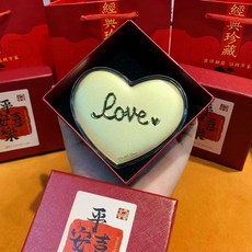足金999心形墜飾 母親節禮物 生日禮物, love愛心+證書,單金餅+證, 1個