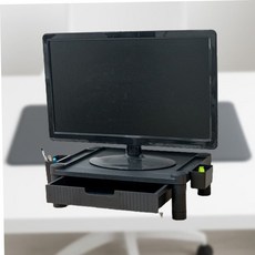 키보드수납 Coms 서랍형 모니터거치대 높이조절 조립형 올인원1단 79000EA 1EA, 본상품