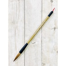 正大筆莊《仿古特大蘭竹》狼毫蘭竹筆款，台灣純手工毛筆，書法國畫皆宜，展現獨特筆觸, 1個, 口徑：1cm 出鋒：4.8cm 筆長：27.4cm