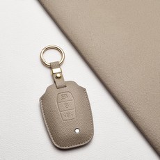 쌍용 호환 천연 소가죽 키케이스 & 키홀더 (코란도 스포츠/렉스턴/티볼리/체어맨) 차량용품, 쌍용 Ab 타입, 에토프그레이