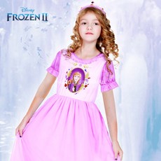 겨울왕국2 안나 실내복(반팔)-바이올렛