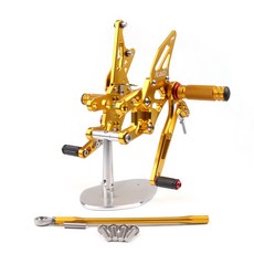 Kawasaki ZX10R 2004-2005 腳踏後移組, Gold, 1個, Gold