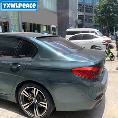 BMW 5 시리즈 G30 2018-2022 스포일러 525 530li 카본 파이버 리어 윙 호환, FRP 미도색