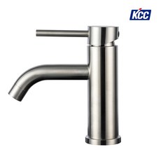 KCC 무광 수전 니켈 원홀 세면 수전 인테리어 욕실 화장실 프리미엄 고급형 HF-L3000, 1개