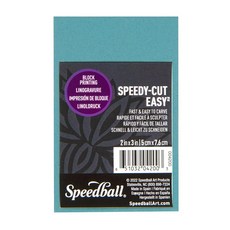 Speedball 4203 스피디컷 이지 블록 프린팅 조각 블록 - 부드러운 고무 같은 소재 블루 15.2 x 27.9cm(6 x 11인치)