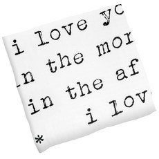 Stephen Joseph 모슬린 포대기 담요 여아 및 남아용 신생아 속싸개 100% 면 아기 랩 속싸개 119.4 x 119.4cm47 47인치 토끼 158645, Love You