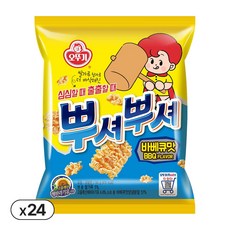 오뚜기 뿌셔뿌셔 바베큐맛, 90g, 24개