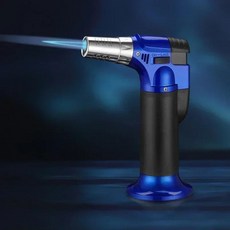 휴대용 금속 불꽃 바베큐 난방 점화 그릴 주방 조정 요리 토치 라이터 버너, 01 China Mainland, 색상: 3. Style A-Blue, 1개