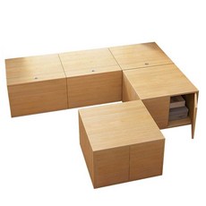 낮은옷장 소형이불장 안방 농 침실 옷장이불장 거실 고무나무 플립커버-60CM, 문이 달린 고무 나무 - 80CM