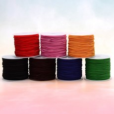 가죽공예 - 굵기 1mm 다용도 고무줄 가죽소품에 사용 *롤단위판매 25m*, 그린, 1개
