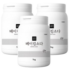 가성비가브랜드다 단일성분 100% 베이킹소다 용기타입 1KG, 3개