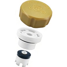 PILSPARK 안티시폰 산업용 제어 밸브 수리 키트 ASSE 1019-A 진공 차단기 체크 교체 장식 커버 플라스틱 본체 플런저 및 오링 1팩, yellow plastic, 1