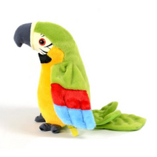 서하의집 따라쟁이 말하는 앵무새 작동동물인형, 23cm, 그린, 1개