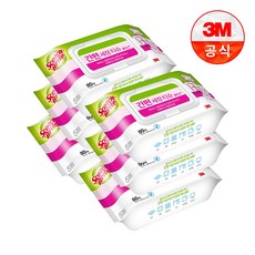 3M 손으로 쓰는 간편 세정티슈 80매, 6개