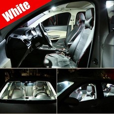 인테리어 키트 세단 변형 지도 돔 램프 자동차, 2. White, H. B7 Variant - 18PCS