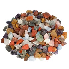 캐빙 텀블링 절단 세공 연마 레이키 크리스탈 힐링 Rockcloud 1 lb Natural Healing Crystal for Cabbing Tumbling Cuttin, 다색, 각종석(소)