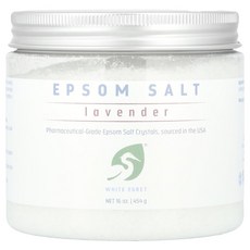 화이트이그렛퍼스널케어 엡솜 솔트 라벤더 454g(16oz), 1개, 454g