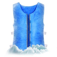E-Greetshopping 남성용 여성용 쿨링 아이스 조끼 PVA 워터 액티브 증발식 아이스 콜드 조끼 재사용 가능한 조절 가능한 원단 스포츠 쿨 조끼 고온 보호복 10