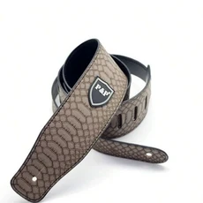 기타 스트랩 빈티지 2.5 인치 조절 가능한 소프트 수 놓은 벨트 클래식베이스 음악 취미 기타 액세서리, [04] Grey