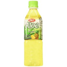 OKF 알로에 베라 음료 파인애플 479.3ml (10개 묶음) OKF Aloe Vera Drink Pineapple 16.9 Oz (Case of 10)