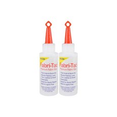 비컨 파브리택 프리미엄 패브릭 글루 빠른 건조 크리스탈 클리어 영구적 천 캔버스 레이스 목재 및 기타용 2온스 2팩