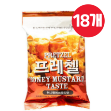 프레첼 허니향 머스타드맛, 85g, 18개