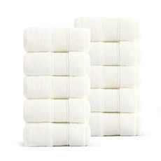 록신 명품 호텔수건 코마사 부드러운 고퀄리티 수건 540GSM 40수 10종세트 호텔 수건 40수, 10개, 화이트