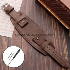 20mm 가죽 시계줄 블랙 브라운 스트랩 매트 번드 베이스 트레이 빈티지 팔찌 레트로 손목 밴드