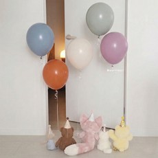 50일 두돌 아기 생일 풍선 셀프 이벤트 헬륨 풍선 장식, 1개, 빈티지(헬륨가스10개입)