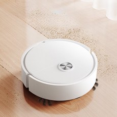 미니 로봇청소기 자동 먼지수집 바닥청소, 화이트 건전지, 단일 모델