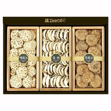 참나무원목재배 건표고버섯 선물세트3호 백화고 흑화고 절편 gift, (부직가방), 1개