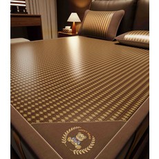 冰藤冰絲涼蓆床單三件套 可機洗空調軟席, 玉米粒-配同款枕套A+裸睡級面料高密編制涼而不冰