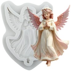 QDMOLDS angel baby 퐁당 실리콘 몰드 초콜릿 캔디 케이크 장식용 컵케이크 토퍼 폴리머 클레이 껌 페이스트 293409, 5-회색