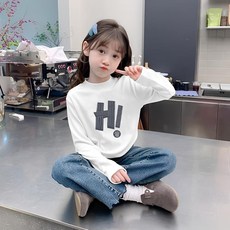 秋季女童半高領德絨長袖打底衫 秋冬休閒中大童保暖上衣